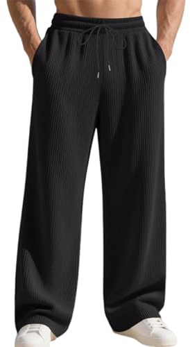 WWricotta Pantaloni Casual Comodi, vestibilità Affusolata, Leggeri, Morbidi ed Elasticizzati, con Parte Anteriore Piatta e Tasche, per l'uso Quotidiano.12/1