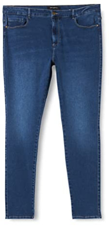 ONLY Carmakoma NOS Damen CARAUGUSTA HW SK DNM JEANS MBD NOOS Skinny Jeans,, per pack Blau (Medium Blue Denim Medium Blue Denim), 48/L30 (Herstellergröße: 48)