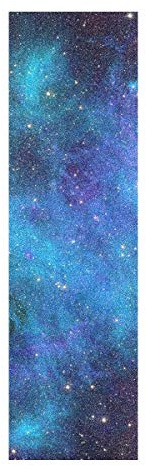 LDIYEU Blauer Raum Abstrakte Kunst Skateboard Griptape rutschfest Selbstklebend Longboard Griptapes Aufkleber Griffband 33X 9(1pcs)
