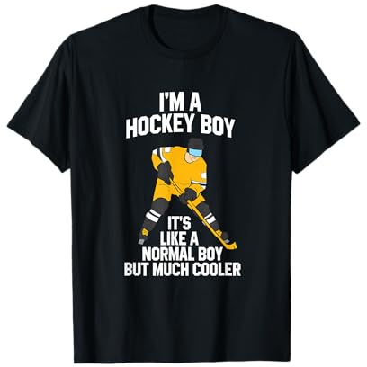 Divertido Hockey Hielo Niño Hockey Hijo Hockey Hielo Camiseta