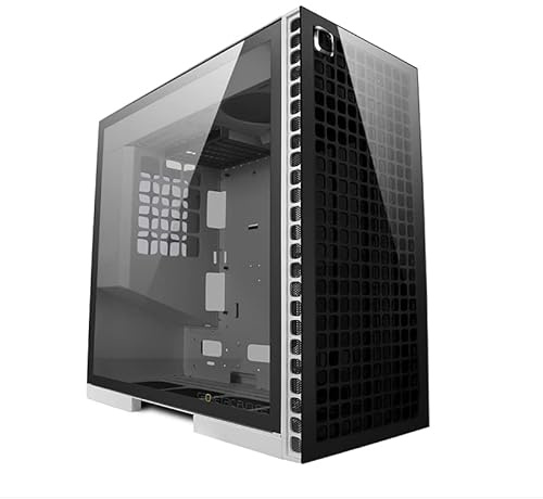 Geometric Future M6 Cezanne White Mid Tower 12 x11”MB/ATX Gaming Case, 4mm Glass/0.8 mm Steel with Vertical Air Duct Design, Support 360 Radiator, Vertical GPU Mount, GEO-M6-CEW (PC Case ONLY)