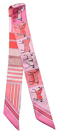 Jerla Scarf i 100 % mullbärssilke, huvud-/hårband, omlindning för handväskehandtag, damhalsduk