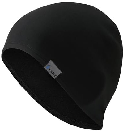 Oscenny Fahrrad Mütze Sportmütze Herren Damen,Superleichtgewicht Weich Warm Nur 1 mm Dünn Sportmütze Thermofleece zum Laufen,Joggen,Ski,Radfahren,Klettern,Moto,Herren Damen Herbst Winter