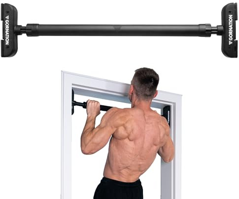 GORNATION Barra per Trazioni da Porta, Sbarra Trazioni, Pull Up Bar Antiscivolo per Home Workouts, Facile da Montare, per Trazioni, Front Lever, Chin Ups, Pull Ups