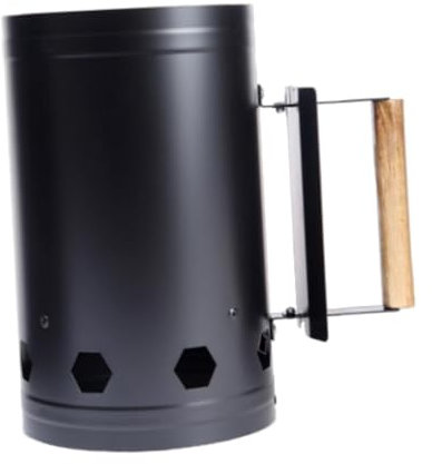 Dualoai Chimenea de Encendido para Barbacoa, Cubo de carbón para Barbacoa, Parrilla de Encendido para Cocina de Viaje