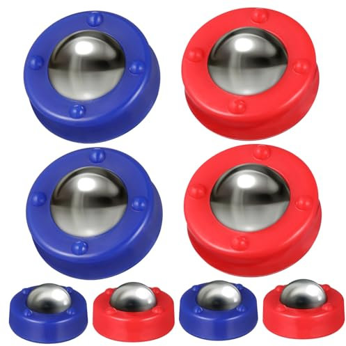 ibasenice 16 Stücke Jungen Und Mädchen Party Shuffleboard Spiel Zubehör Roll Perlen Mini Tabletop Fußball Spiel