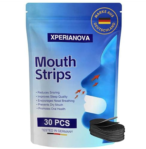 XperiaNova® Mouth Plasters 30 Pack Reduces Snoring Improves Sleep Quality Promotes Nasal Breathing