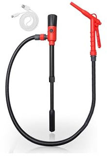 FUELIO 2025 UPGRADED Fuel Transfer Pump - Leak-Proof USB Charging Gas Pump For Gas Can - 2.8 GPM Portable Battery Powered Pump For Gas, Gasoline
