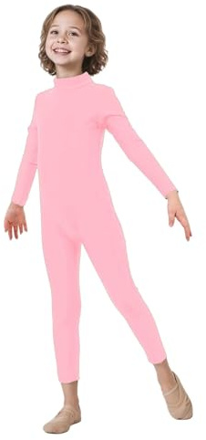 ATHX Kids High Stretch Halloween Cosplay Body Suit Unitard Costume One Piece Spandex Dance Gymnastics Bodysuit for Girls Boys