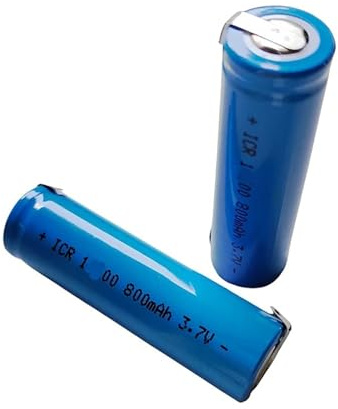 Quixpszto 2 Stück Akku, 3,7 V, Ersatzakku mit 800 mAh, kompatibel mit elektrischer Zahnbürste Oral-B IO6 IO IO9 IO8 8N, wiederaufladbar, Typ 3758 3759 3753, Li-Ion