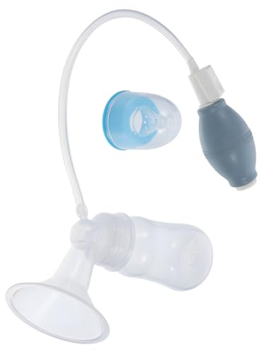 DECORNIJIA Extractor de Leche Materna Manual, Portátil y Práctico, Silicona y PP, para Almacenamiento de Leche y Bebés Recién Nacidos