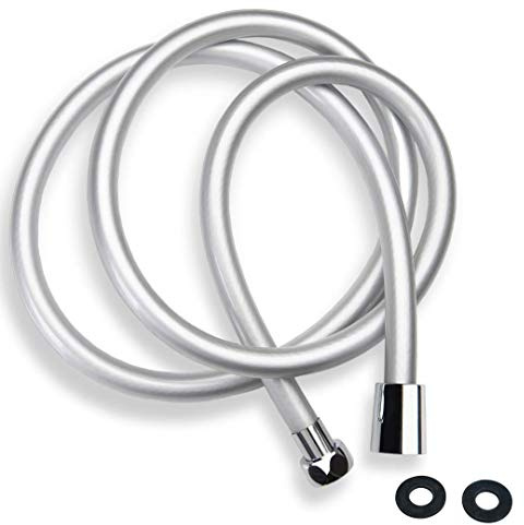 ZOTTI Tubo doccia in PVC 1m - Tubo doccia di ricambio robusto - A prova di perdite e anti-scoppio - Raccordo standard universale - Resistenza all'alta pressione - Facile sostituzione fai da te