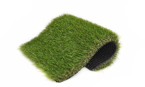 Gazon synthétique TAHITI 40mm, mémoire de forme, effet naturel, pour jardin et tour de piscine, découpe sur mesure 8m2 (1m/8m) 24€/m2