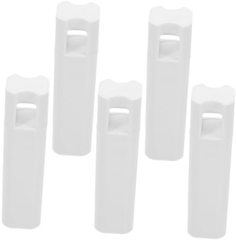 ABOOFAN Nappe Per Corda Tende a Rullo Ciondolo Quadrato Bianco, Set 5 Pezzi, Accessori Per Cordini Di Trazione Finestre, Peso Stabilizzante, Installazione Semplice, Per Veneziane e Tende a Pacchetto