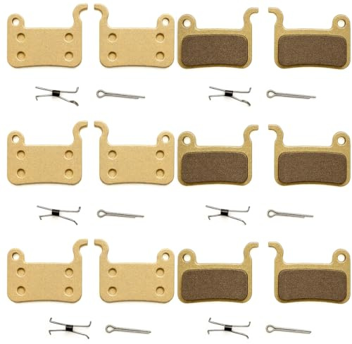 6 Pairs Copper Disc Brake Pads - Compatible with M06, M07, Deore XT XTR LX SLX, APV, TRP Dash and for Booster Jak Super
