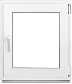 Framex Premium Kellerfenster - Kunststofffenster Weiß BxH 600 x 650 mm - Garagenfenster/Gartenhaus Fenster BxH 60 x 65 cm 2-fach Verglast - Din Rechts-Funktion Dreh Kipp Fenster-Alle Größen