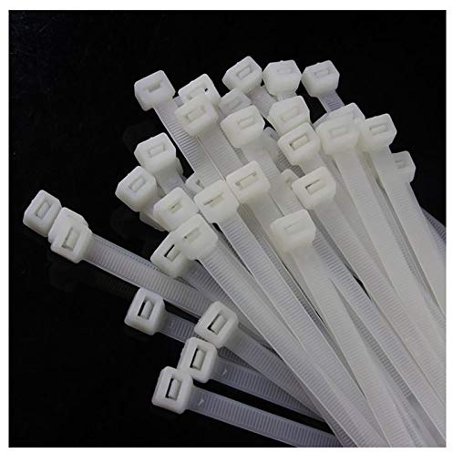 Zip Ties 16 Inch 100 per pack with 70 Pounds Tensile Strength Heavy duty cable ties White Self-Locking Nylon Wire Ties