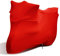 TECTICO Funda Moto Interior Cubierta Motocicleta Elastica Stretch Suave XXL XXXL Protección Completa Universal Cubierta Moto para Interior Garaje, Rojo 116 x 43 x 55 Pulgadas