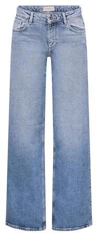 ONLY Onljuicy LW Wide Leg DNM Rea365 Noos Jeans Elasticizzati, Light Blue Denim, 30W x 30L Donna