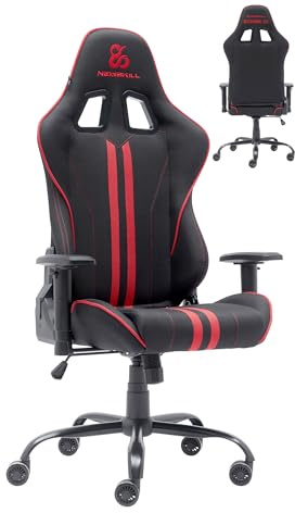 NEWSKILL Kitsune V2 Silla Gaming Ergonómica Tela Transpirable Roja