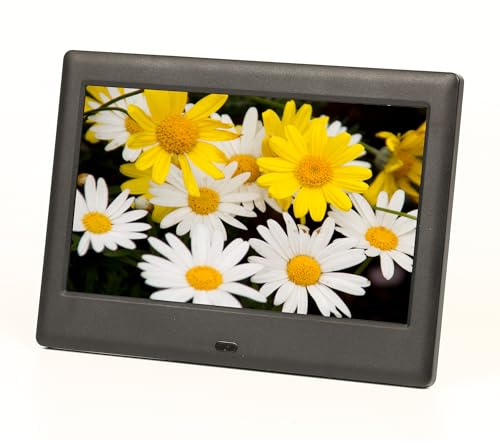 EMtronics 10 Inch Digital Photo Frame with Remote and Adjustable Brightness for Digital Pictures, Video, Music and Calendar, Supports USB and Mini USB, SD Card and Headphone Socket