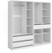 Vicco Kleiderschrank Elmo, Flügeltürenschrank, Weiß, 100 x 200 cm 2er Set