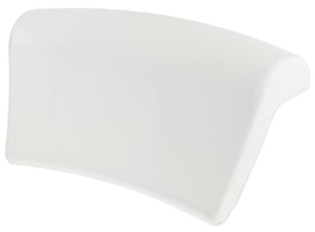 TOVINANNA Badewannenkissen Pu Nackenkissen Mit Saugnapf Mittelhart Weiß Erwachsene Rutschfestes Dusch Und Spa Kissen Für Badewanne Und Dusche