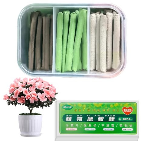 100 Stück Düngestäbchen Blumendünger für Grünpflanzen und Blühpflanzen, Pflanzendünger für gesundes und kräftiges Wachstum, Düngt 3 Monate