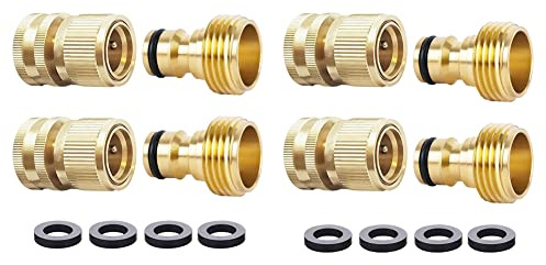 Bosiyrggrl Raccordo Rapido per Tubo Flessibile 'Acqua Raccordi per Tubi da Giardino Qucik Connect Raccordi per Tubi Flessibili nel Raccordi Ad Innesto Rapido 'Acqua