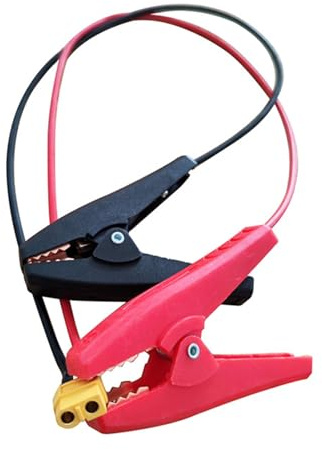 Zqxnt 1 connecteur à clip de batterie - Câble de charge - Clips de batterie 14 AWG - Revêtement en PVC - 50 cm/150 cm de long - Câble d'alimentation à courant élevé