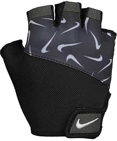 Nike Womens (Printed) Gym Elemental Fitness Gloves Black/Black/White L