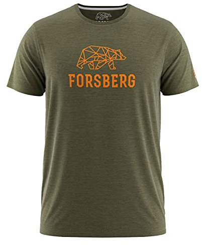 FORSBERG T-Shirt Skogson, Farbe:grün/orange, Größe:XXL