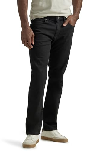 Lee Jeans da Uomo Legendary Slim Straight, Overdye Nero, 30W x 29L