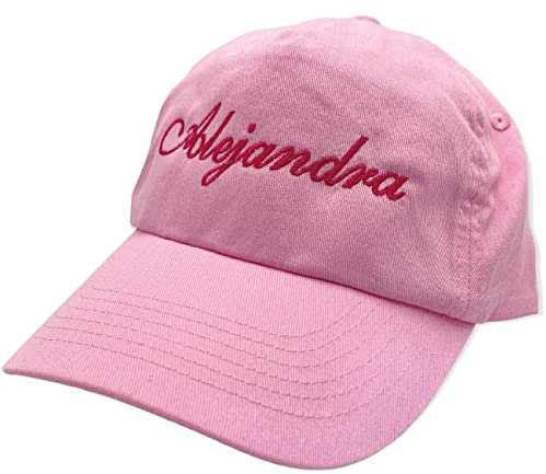 ZPUBLI+ Gorra de béisbol Personalizada con Nombre Bordado. Bordado Colores y Opciones de personalización. Gorras para niños y Adultos. (FR/ES, Letras, S, Niños, Rosa)