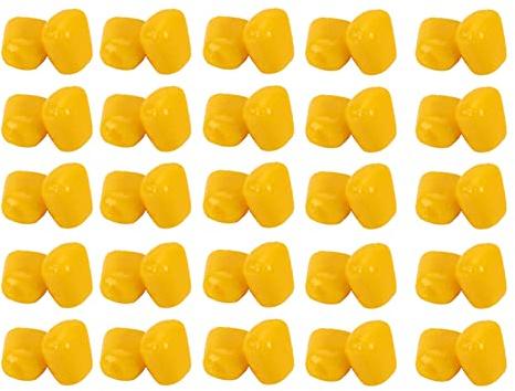 50 Unids Señuelos de Maíz Suave Falsos Simulación de Silicona Cebos de Maíz de Pesca Cebos de Carpa Flotantes de Maízz Ceboss de Carpa de Sabor Artificial Suave Señuelos de Pesca de Maízz