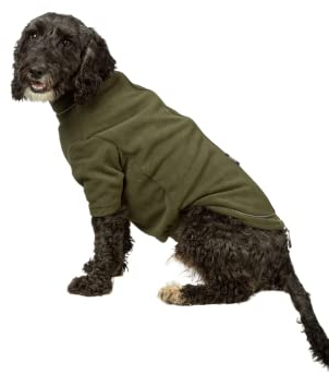 Fleece Dog Jumper Puppy Jacket Winter Coat XS, S, M, L, XL Pet Clothes Rydale 18 Colours (Medium, Olive)