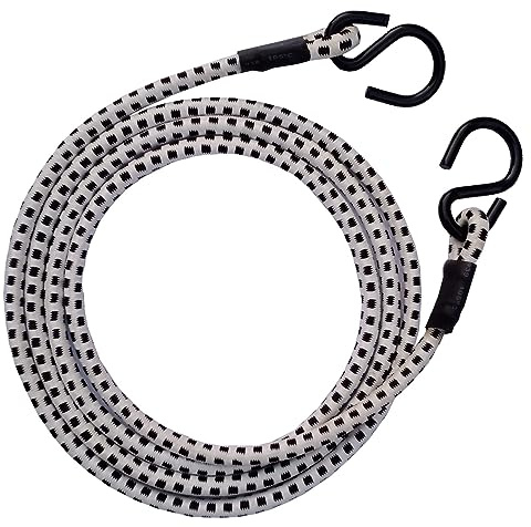 6FT & 3FT Long Heavy Duty Elastic Bungee Straps, 72-Inch/36-Inch Luggage Rope Tie Downs Cable Bungee Cords with Hooks for Camping, Tarps, Bike,Cars,Roof Racks,Tent Transport Locking