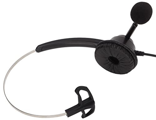Cuffie da lavoro Monofonico Auricolare per telefono 2.5mm Cuffia telefonica H360-2.5 Business Headset Cuffie per computer da 2,5 mm con microfono Hd per Call Center Servizio clienti Ufficio