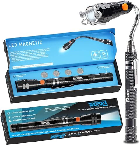 OULE GmbH/KOOPOOL Geschenke für Männer, LED Teleskopmagnet Werkzeug, Männer Geschenke für Papa Gatgets für Männer Geburtstagsgeschenk,Weihnachtsgeschenke für Männer (Einzeltaschen, Blau)