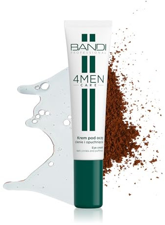 Bandi Crema Contorno Occhi Uomo Anti-aging Caffeina e Peptidi Riduce Occhiaie e Puffiness Effetto Anti-rughe Cura Completa Pelle Uomo