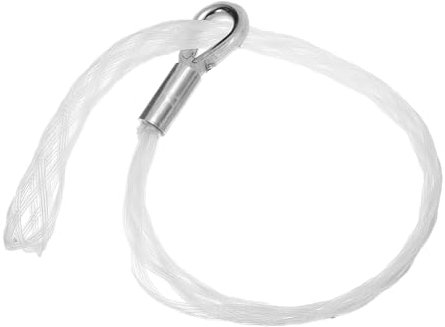 sourcing map Cable Pulling Grip for 50-60MM/1.97''-2.36'' Cables, Nylon Anti-wear Wire Pulling Grip Sock Kit 10.6 M/34.8Ft Flexible Eye Mesh Rope
