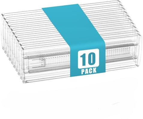 Aevorant 10 Pezzi Divisori per Cassetti - Separatori per Cassetti Regolabili 28.5-50.5cm, Organizer Trasparenti per Cassetti per Cucine, Camere da Letto e Uffici