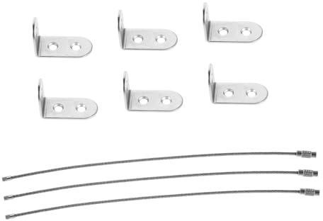 ERINGOGO 3 Juegos Dispositivo Anticaída Para Muebles Infantiles Dispositivo Antivuelco Anclajes Para Muebles a Prueba De Bebes Gabinete Antivuelco a La Pared Silver