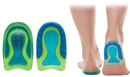 Heel Cups for Heel Support and Cushioning, Silicone Heel Pads