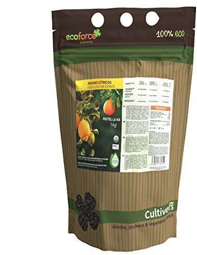 CULTIVERS Abono Cítricos Ecológico 1 kg. Fertilizante Origen 100% Orgánico y Natural Microgránulado. Mayor Rendimiento