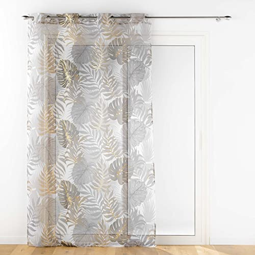 Douceur d'Intérieur, Mogador, Tenda con occhielli (140 x 280 cm) con stampa metallizzata