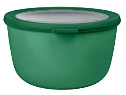 Mepal - Multi Bowl Cirqula Round - Vorratsdose mit Deckel - Geeignet als Luftdichte Aufbewahrungsbox für den Kühlschrank, Mikrowellengeschirr & als Frischhaltedosen - 2000 ml - Vivid green