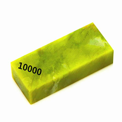 ISCBAFYX Knife Sharpening Whetstone 10000 Grit,Natural Jade Waterstone,Sharpener Stone for Sharpen and Polish(50×20×10mm)