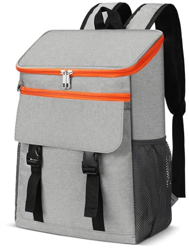 Cooler Bag Backpack 30L, Picnic Insulated Backpack, Large Waterproof Leakproof Rucksack, Collapsible for Shopping Picnic Camping Beach Outdoor Hiking