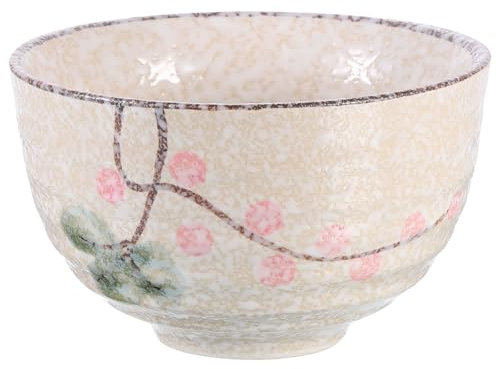 Sourcing Map Bol à matcha – Cérémonie du thé matcha japonais Chawan, tasse à thé vert fabriquée à la main, céramique, beige